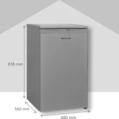 Telefunken CF-32-151-S Kühlschrank Mit Gefrierfach Silber / 81 L / 73 L Kühlteil / 8 Liter Gefrierteil / Türanschlag Wechselbar / Höhenverstellbare Füße -Angebote Herd Liebe Store 54e8e87218ccb7a33492898e9470dff7