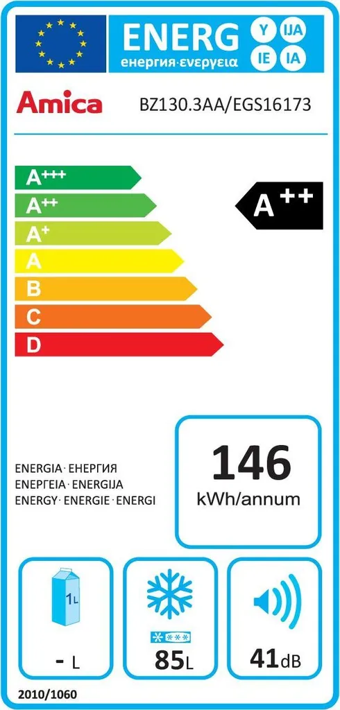 Amica EGS 16173, Gefrierschrank, 880 Mm Nische, Schlepptür-Technik, 8 Amica EGS 16173, Gefrierschrank, 880 Mm Nische, Schlepptür-Technik, - Image 6