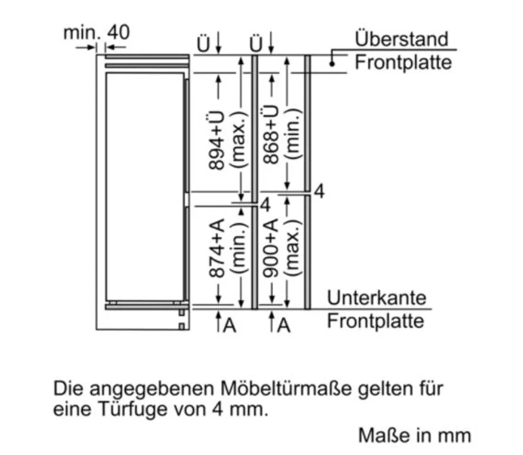 Siemens IQ100 KI85NNFF0, 249 L, Einbau-Kühl-Gefrierkombination, Anti-Frost-Funktion (Kühlschrank), SN-ST, 39 DB, F 10 Siemens IQ100 KI85NNFF0, 249 L, Einbau-Kühl-Gefrierkombination, Anti-Frost-Funktion (Kühlschrank), SN-ST, 39 DB, F - Image 8