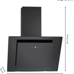 Bomann DU 7603 G Kopffreie Vertikal-Haube /60 Cm/LED-Ambiente/Touch Control/Umluft- Oder Abluftbetrieb -Angebote Herd Liebe Store 573e4516cd80a8e8c78dd0c649865fcc