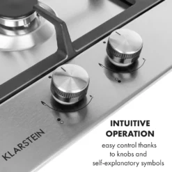 Klarstein Ignito Domino Gaskochfeld , 2-flammig , Autark , 30 Cm , Einbau , Sabaf-Brenner , Erdgas/Propangas , Sicherheitsventile , Automatische Abschaltung , Topfträger Aus Gusseisen , Edelstahl , Silber -Angebote Herd Liebe Store 580c14c6ea50062a1ff80d22449e3453