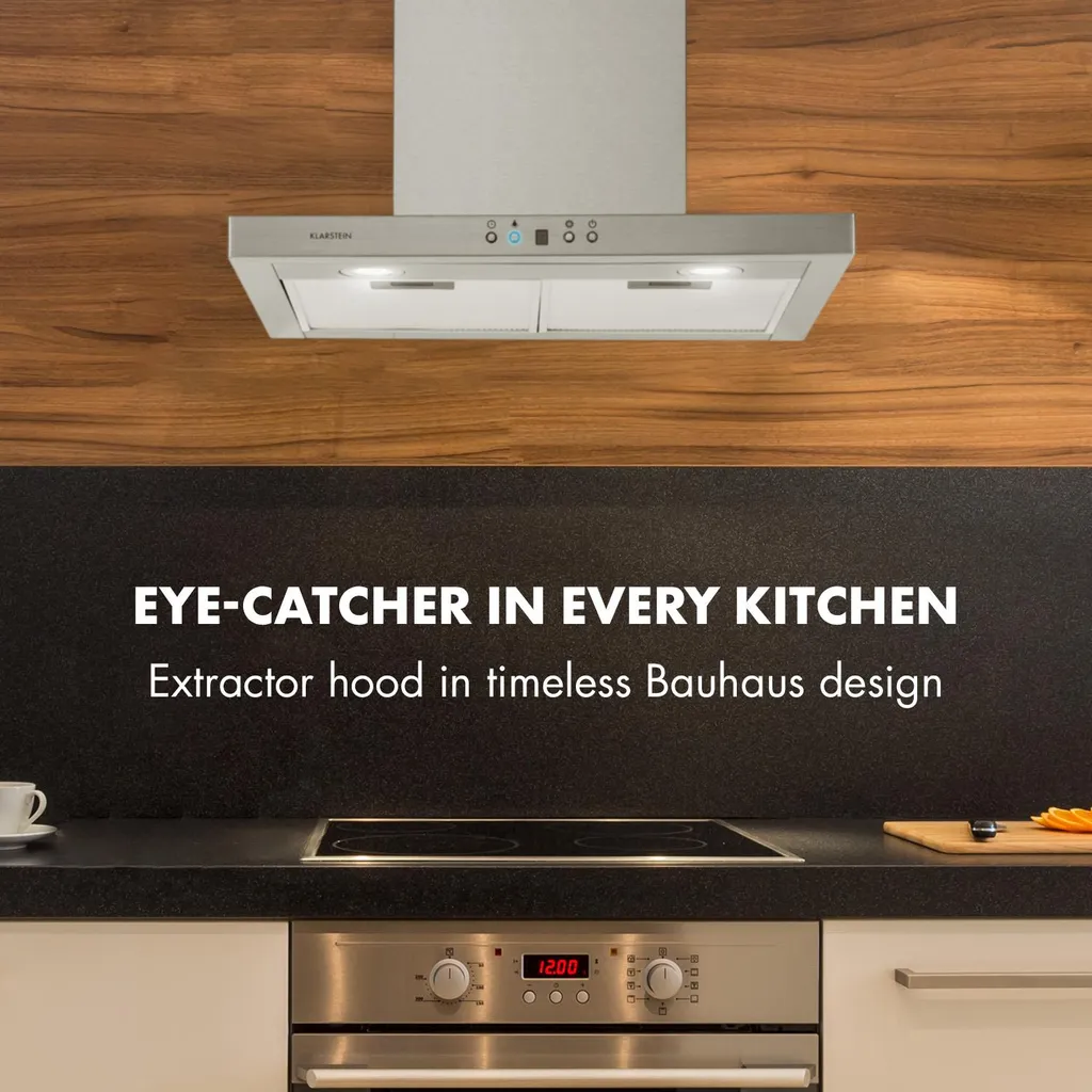 Klarstein Limelight Dunstabzugshaube 60 Cm , Wandhaube , Energieeffizienzklasse A++ , Abluftbetrieb , 600 M³/h , 3 Geschwindigkeitsstufen , Digitalanzeige , LED-Kochfeldbeleuchtung , Umrüstbar Auf Umluftbetrieb , Edelstahl Gebürstet 5 Klarstein Limelight Dunstabzugshaube 60 Cm , Wandhaube , Energieeffizienzklasse A++ , Abluftbetrieb , 600 M³/h , 3 Geschwindigkeitsstufen , Digitalanzeige , LED-Kochfeldbeleuchtung , Umrüstbar Auf Umluftbetrieb , Edelstahl Gebürstet - Image 3