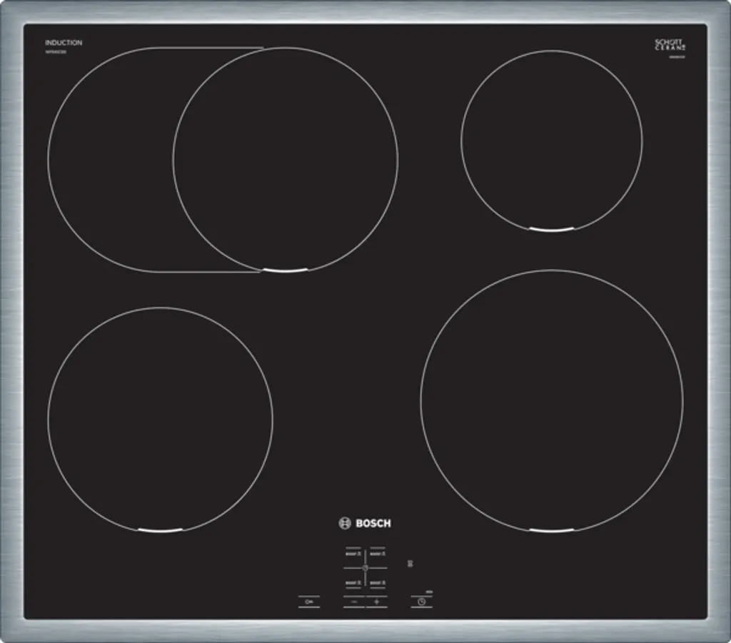 Bosch Serie | 4, Induktionskochfeld, 60 Cm, Herdgesteuert, Schwarz, Mit Rahmen Aufliegend NIF645CB5E 3 Bosch Serie | 4, Induktionskochfeld, 60 Cm, Herdgesteuert, Schwarz, Mit Rahmen Aufliegend NIF645CB5E