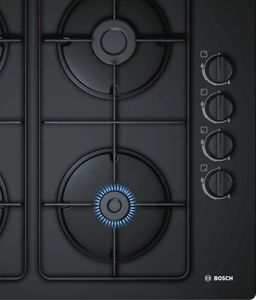 Bosch POP6B6B80 60cm Gaskochfeld Schwarz Hartglas GAS KOCHFELD Autark 9 Bosch POP6B6B80 60cm Gaskochfeld Schwarz Hartglas GAS KOCHFELD Autark - Image 7