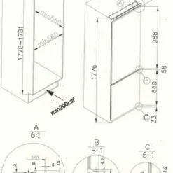 Amica EKGC 16166, Kühl-Gefrierkombination, 1450 Mm Nische, Schlepptür-Technik, -Angebote Herd Liebe Store 5a5bc4d27a01ebdb7d11dc9e85dfb931
