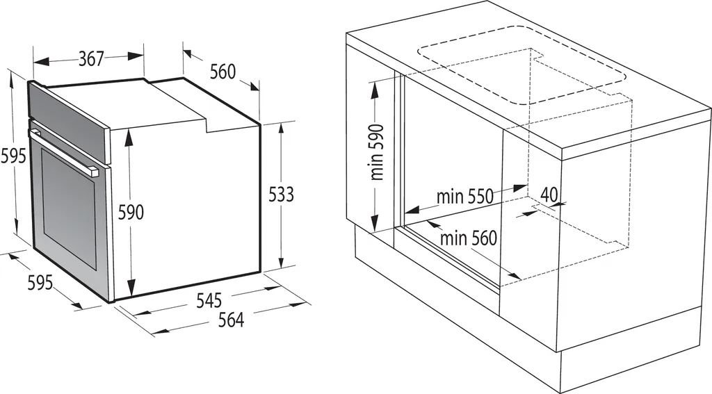 Gorenje Black Set 4 INDUCTION Einbauherd - Set Mit Induktions-Kochfeld Mit Edelstahlrahmen - 77L XXL Volumen - GentleClose - AirFry - PizzaMode - ChildLock - PerfectGrill - Teleskopauszüge - Schwarz 15 Gorenje Black Set 4 INDUCTION Einbauherd - Set Mit Induktions-Kochfeld Mit Edelstahlrahmen - 77L XXL Volumen - GentleClose - AirFry - PizzaMode - ChildLock - PerfectGrill - Teleskopauszüge - Schwarz - Image 13