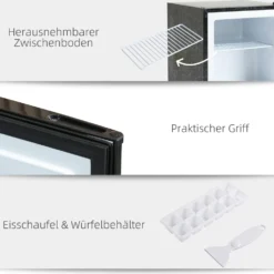 HOMCOM Mini-Gefrierschrank 35 L Gefrierbox Elektrisch Freistehend Mini Gefriertruhe Minikühlschrank -14--24℃ 5-stufige Temperaturregelung -Angebote Herd Liebe Store 5bc79a471e192f716b15bb0fc9739bf2