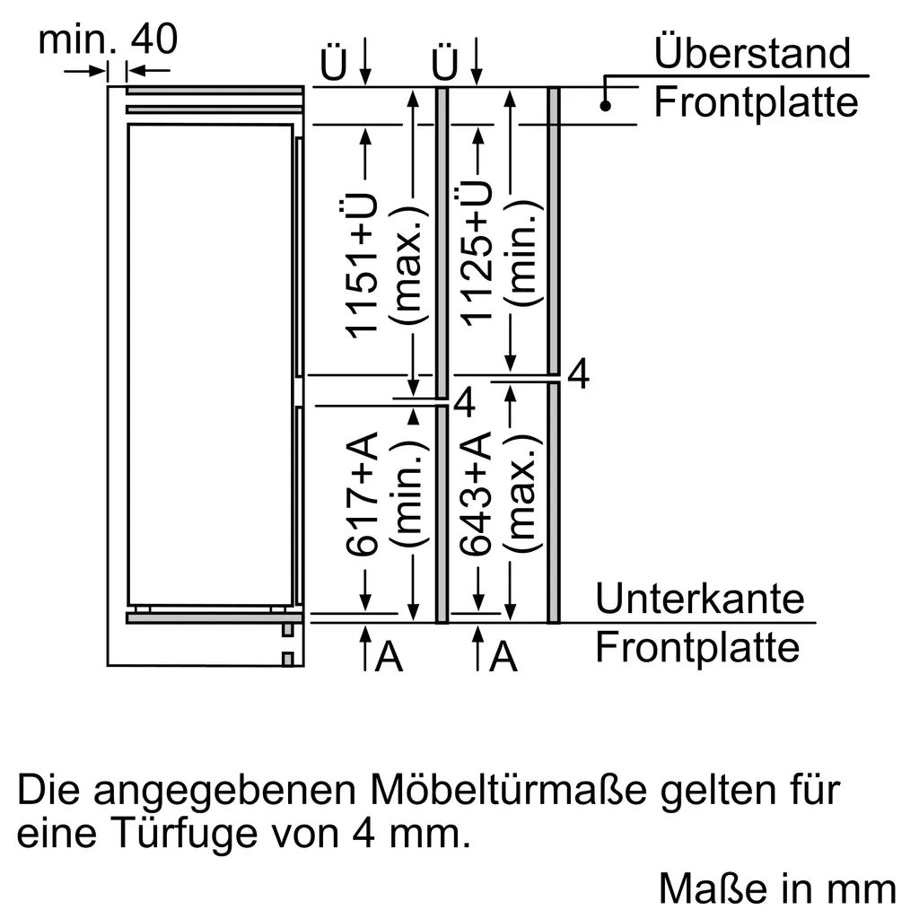 Bosch Einbau-Kühl-Gefrier-Kombination Mit Gefrierbereich Unten, 177.2 X 55.8 Cm, Flachscharnier KIF87PFE0 Serie | 8 9 Bosch Einbau-Kühl-Gefrier-Kombination Mit Gefrierbereich Unten, 177.2 X 55.8 Cm, Flachscharnier KIF87PFE0 Serie | 8 - Image 7
