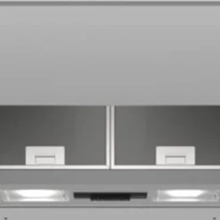 Bosch DEM63AC00 Serie 2 Zwischenbauhaube / D / 60 Cm / Silber / Wahlweise Umluft- Oder Abluftbetrieb / Drucktastenschalter / 3 Leistungsstufen / Metallfettfilter (spülmaschinengeeignet)