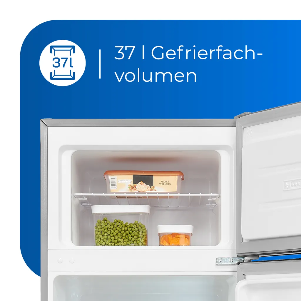 Exquisit Kühl- Und Gefrierkombination KGC270-45-040E Inoxlook | Standgerät | 206 L Volumen | Inoxlook 5 Exquisit Kühl- Und Gefrierkombination KGC270-45-040E Inoxlook | Standgerät | 206 L Volumen | Inoxlook - Image 3