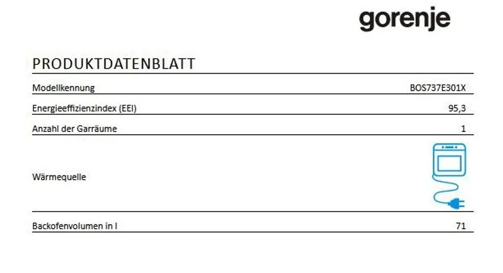HERDSET Gorenje Einbaubackofen Mit Glaskeramikkochfeld - Autark, 80 Cm BräterZone 16 HERDSET Gorenje Einbaubackofen Mit Glaskeramikkochfeld - Autark, 80 Cm BräterZone - Image 14