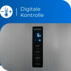 Exquisit Kühlschrank KS360-V-HE-040E Inoxlook | 359 L Nutzinhalt | Edelstahloptik -Angebote Herd Liebe Store 5f72b31f06d9bc6717b4e4f273126371