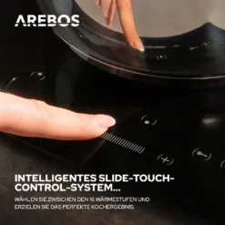 AREBOS Glaskeramikkochfeld, 3000 W, 2 Kochfelder, 30cm, Autark, Mit Sensor Touch -Angebote Herd Liebe Store 5f9773958f4c765bd70c60ccdbe7c771