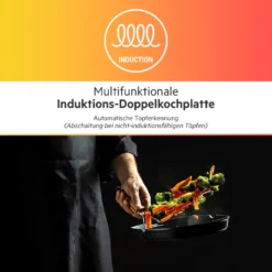 CLATRONIC Induktions-Doppelkochplatte DKI 3609 Schwarz 3500 Watt Herdplatte -Angebote Herd Liebe Store 606c9cbe0300e67585ef975cc15ccc3f