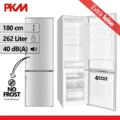PKM Kühl-Gefrierkombination Kühlschrank KG249EIX-M Inox 262 L 180 Cm 4**** 16 PKM Kühl-Gefrierkombination Kühlschrank KG249EIX-M Inox 262 L 180 Cm 4**** -Angebote Herd Liebe Store 60f7f5342d0a87fb5b0c64ec32419803