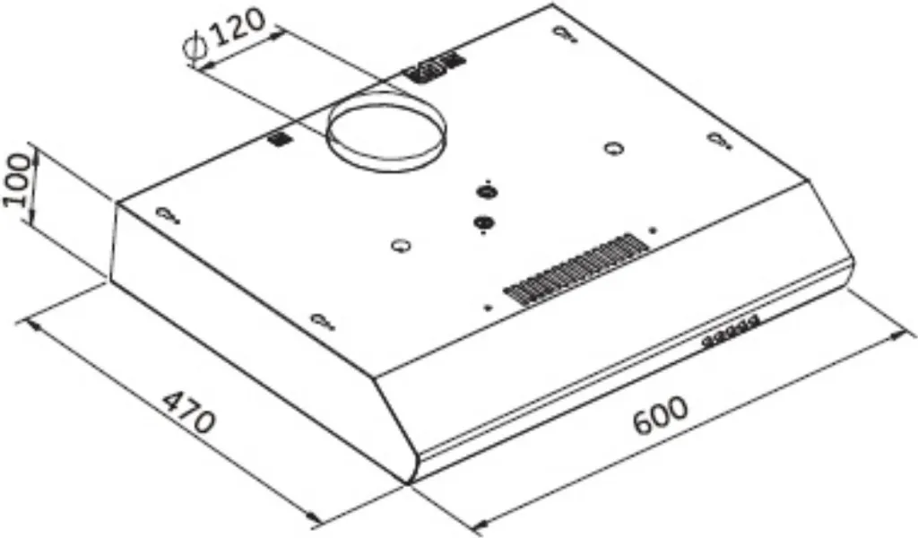 KHU-602 Dunstabzugshaube Abzugshaube Breite 60cm Unterbauhaube Flach 7 KHU-602 Dunstabzugshaube Abzugshaube Breite 60cm Unterbauhaube Flach - Image 5