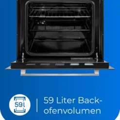 Exquisit EHE 156-2.1-Set Einbau-Herd Glaskeramikkochfeld | Ober-/Unterhitze | Grill | Inox -Angebote Herd Liebe Store 6230086855e15d58c5ad78a1cf6a0aca