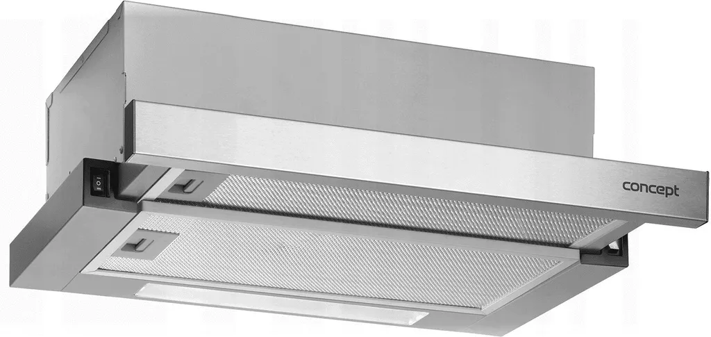 CONCEPT Küchenhaube Haube Für Die Küche Teleskop Ausziehbar Metall Regelung Mechanisch 6 CONCEPT Küchenhaube Haube Für Die Küche Teleskop Ausziehbar Metall Regelung Mechanisch - Image 4