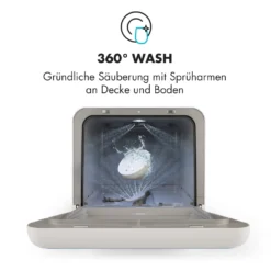 Klarstein Mini Geschirrspüler Spülmaschine Mit Platz Für 2 Maßgedecke - 6 Programme - 5 L Wasser Benötigt - LED-Display - Touch - Tischgeschirrspüler Inkl. Zubehör - Schwarz Mini Geschirrspülmaschine Klein Spülmaschine Freistehend -Angebote Herd Liebe Store 637fee31a02fc110c243713d89a59727
