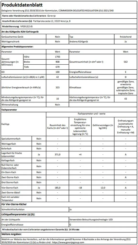 Gorenje - NRS9182VB - Side By Side - Schwarz - No Frost - Wassertank 7 Gorenje - NRS9182VB - Side By Side - Schwarz - No Frost - Wassertank - Image 5