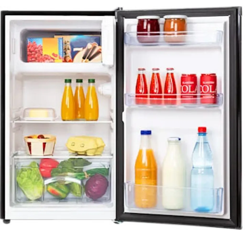 Klarstein Cool Cousin Kühl-Gefrier-Kombination, Fassungsvermögen: 80 Liter, Kühlschrank: 69 Liter, 3-Sterne-Gefrierfach: 11 Liter, , 2 Glasebenen, Schwarz 10 Klarstein Cool Cousin Kühl-Gefrier-Kombination, Fassungsvermögen: 80 Liter, Kühlschrank: 69 Liter, 3-Sterne-Gefrierfach: 11 Liter, , 2 Glasebenen, Schwarz - Image 8