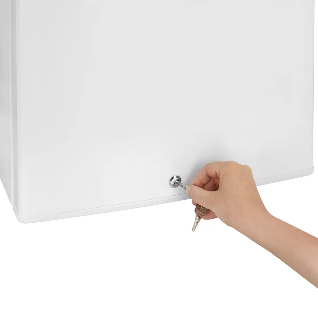 Stillstern Mini Gefrierschrank Mit Schloss 31L, 4-Sterne-Gefrierraum Mit Eiswürfelschale, Geringer Energieverbrauch, Wechselbarer Türanschlag, Gefrierbox, Mini Gefriertruhe, Gefrierschrank Klein 8 Stillstern Mini Gefrierschrank Mit Schloss 31L, 4-Sterne-Gefrierraum Mit Eiswürfelschale, Geringer Energieverbrauch, Wechselbarer Türanschlag, Gefrierbox, Mini Gefriertruhe, Gefrierschrank Klein - Image 6