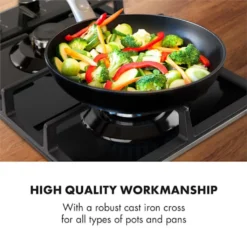 Klarstein Gasherd Einbau-Gaskochfeld - Sabaf-Brenner - Gaskochfeld Für Propan/Erdgas - Gasherd Kochfeld Einbau Gasherd - Glaskeramik - 2-Flammig - 30cm - Schwarz Einbau Gas Kochfeld Gasherd 2 Platten Kochfelder Herdplatte Kochplatte Einbaukochfeld -Angebote Herd Liebe Store 67620a8b9ea35be3ff29d513746d2ff4