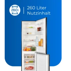 Exquisit Kühl-Gefrierkombi KGC265-70-WS-040D Inoxlook-az | 260 L Nutzinhalt 11 Exquisit Kühl-Gefrierkombi KGC265-70-WS-040D Inoxlook-az | 260 L Nutzinhalt -Angebote Herd Liebe Store 68cff7d9c986bc65c2ce885a0880253a