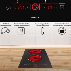 Jago® Glaskeramikkochfeld - Autark, Rahmenlos, 1200/1800 Watt, Für Alle Kochtöpfe, Ø 16/20 Cm, 9 Leistungsstufen, Timer-Automatik, Schwarz - Ceranfeld, Cerankochfeld, Kochfeld, Kochfelder 21 Jago® Glaskeramikkochfeld - Autark, Rahmenlos, 1200/1800 Watt, Für Alle Kochtöpfe, Ø 16/20 Cm, 9 Leistungsstufen, Timer-Automatik, Schwarz - Ceranfeld, Cerankochfeld, Kochfeld, Kochfelder -Angebote Herd Liebe Store 692d4fb230889bb0330613de15a4069a