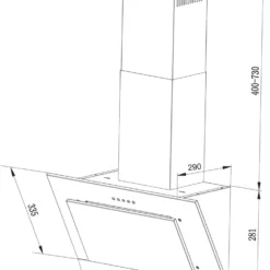 MS Dunstabzugshaube Schräghaube Wandhaube Kopf-frei Glas 60 Cm Schwarz LED -Angebote Herd Liebe Store 69637fed0c67f6c7621d90b2aa575f99 1