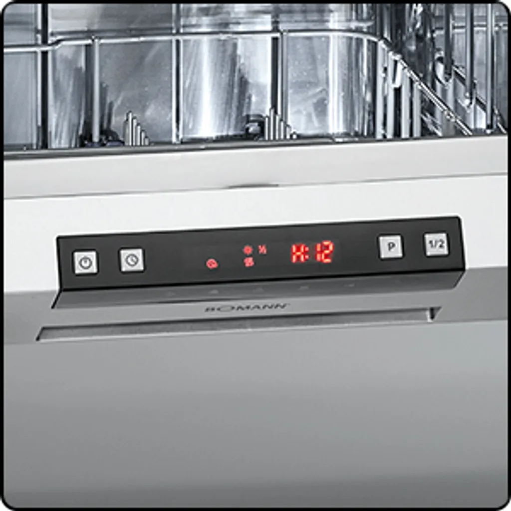 Bomann Geschirrspüler GSP 7410 Silber, Stand / Unterbaufähig, 60 Cm Ausführung, 14 Maßgedecke, 6 Programme, LED- Display 10 Bomann Geschirrspüler GSP 7410 Silber, Stand / Unterbaufähig, 60 Cm Ausführung, 14 Maßgedecke, 6 Programme, LED- Display - Image 8
