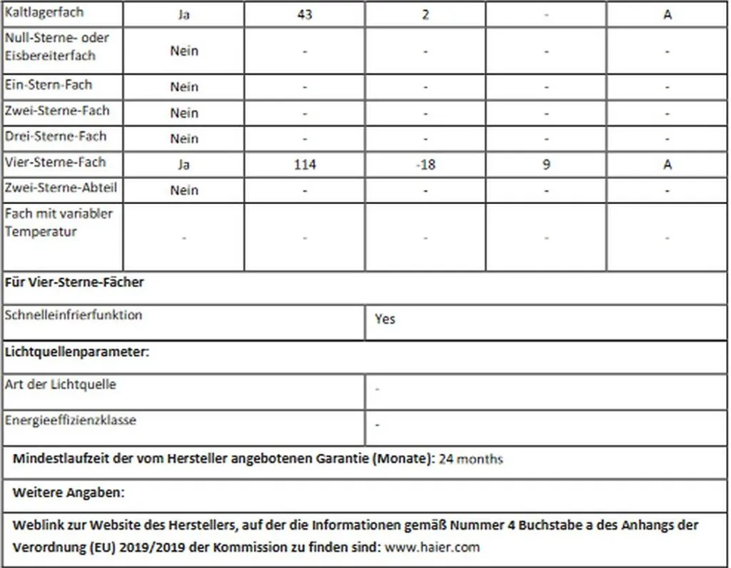 Haier HTR3619ENPW 3 Door Kühl-Gefrier-Kombination Weiß Super Gefrierfunktion 11 Haier HTR3619ENPW 3 Door Kühl-Gefrier-Kombination Weiß Super Gefrierfunktion - Image 9