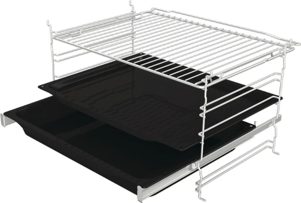 Gorenje Steel Set 4 Einbauherd - Set Mit Glaskeramik-Kochfeld Mit Edelstahlrahmen - 77L XXL Volumen - GentleClose & -Open - AirFry - PizzaMode - ChildLock - PerfectGrill - Teleskopauszüge - Schwarz 8 Gorenje Steel Set 4 Einbauherd - Set Mit Glaskeramik-Kochfeld Mit Edelstahlrahmen - 77L XXL Volumen - GentleClose & -Open - AirFry - PizzaMode - ChildLock - PerfectGrill - Teleskopauszüge - Schwarz - Image 6