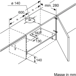 Bosch Serie 4 DFT63AC50 - 360 M³/h - Abluft/Umluft - E - D - D - 68 DB -Angebote Herd Liebe Store 6d334300c59b867b39d2d3f145ee4681