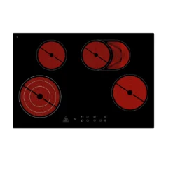 Respekta Glaskeramikkochfeld Kochfeld Autark Einbaukochfeld Touch Timer 80 Cm