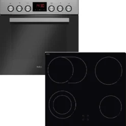 Amica Herdset, EHC 934 001 E - Backofen Und Glaskeramik Kochfeld, Edelstahl, Einbau, Energieklasse A -Angebote Herd Liebe Store 6f01c520ac20478eb01aba256cdd76e2