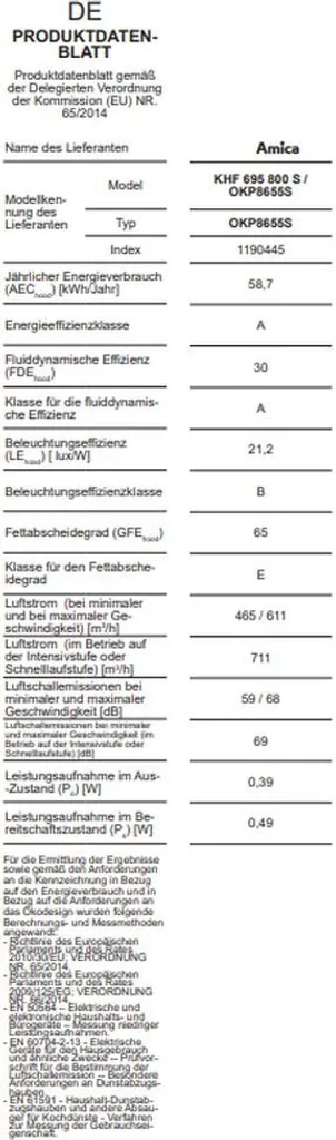Amica KHF 695 800 S Kopffreihauben - Schwarz 6 Amica KHF 695 800 S Kopffreihauben - Schwarz - Image 4