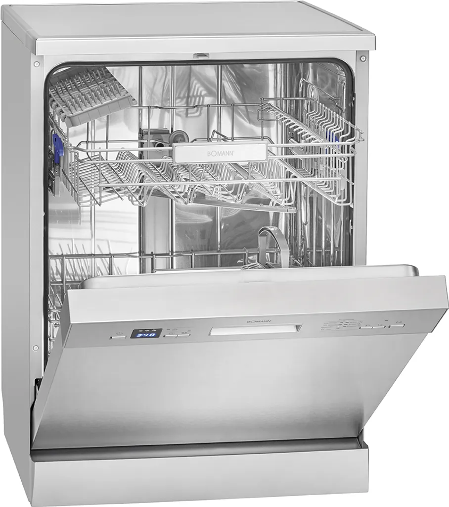 Bomann GSP 7412 IX Spülmaschine, Stand / Unterbau, 60 Cm Ausführung, 12 Maßgedecke, 7 Programme, LED- Display / Kontrollanzeigen, Reinigungstemperaturen 45°C - 65°C, Edelstahl 5 Bomann GSP 7412 IX Spülmaschine, Stand / Unterbau, 60 Cm Ausführung, 12 Maßgedecke, 7 Programme, LED- Display / Kontrollanzeigen, Reinigungstemperaturen 45°C - 65°C, Edelstahl - Image 3