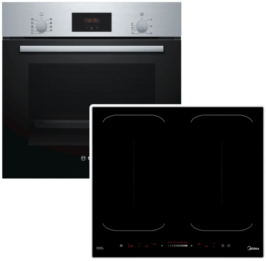 Set BOSCH Backofen Mit Induktionskochfeld Autark 60 Cm + Teleskopauszug LED 4 Set BOSCH Backofen Mit Induktionskochfeld Autark 60 Cm + Teleskopauszug LED - Image 2