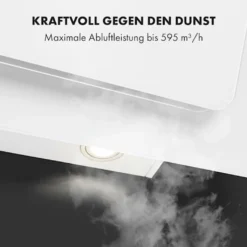 Klarstein Helena 90 Kopffreihaube , 90 Cm, Umluft & Abluft , LED-Beleuchtung, Weiß -Angebote Herd Liebe Store 7153201dada4c043d24ac78fb8bcb4e9