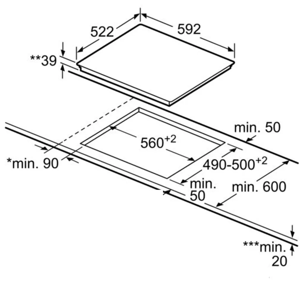 Bosch PKE611BB2E Ceranfeld 60cm SCHOTT CERAN® Kochfeld Rahmenlos 9 Bosch PKE611BB2E Ceranfeld 60cm SCHOTT CERAN® Kochfeld Rahmenlos - Image 7