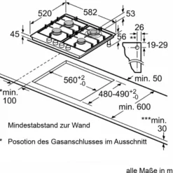 Bosch PCH6A5B90 60cm Einbau Gaskochfeld Autark Wok Brenner Edelstahl -Angebote Herd Liebe Store 7372e35bd7e8f1d4b9cbb14227a84af8