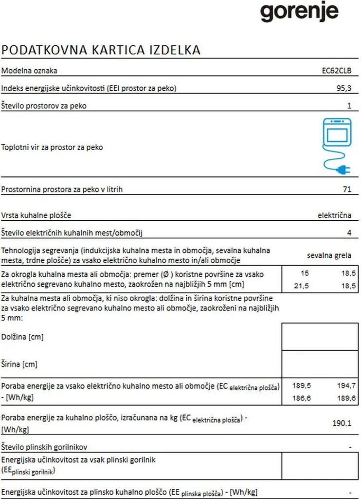 Gorenje - EC62CLB - Standherd - 60 Cm - Schwarz - Classic Line 6 Gorenje - EC62CLB - Standherd - 60 Cm - Schwarz - Classic Line - Image 4