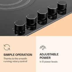 Klarstein MultiChef 5 Kombi-Gaskochfeld Gas/Glaskeramik 5 Zonen -Angebote Herd Liebe Store 74da0b2770001f707791812093e6b922