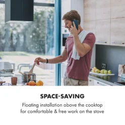 Klarstein Structura Inselabzugshaube , EEK: A , Abluft/Umluft , 3 Stufen , Luftumwälzung: 641 M³/h Max. , 41 X 35,5 Cm , LED-Beleuchtung , Optionale Ausstattung Mit Aktivkohlefiltern , Dunstabzugshaube , Inselhaube , Edelstahl , Schwarz -Angebote Herd Liebe Store 767e68ff03f20125e58355da43a3ae93