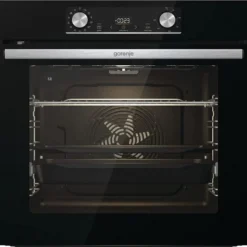 Gorenje Einbaubackofen-Set OptiBake Black Steam Pyro Set - 77L - Heißluft - Pyrolyse-Reinigung - ExtraSteam - GentleClose - AirFry - Pizzamode 300°C - PerfectGrill - Induktions-Kochfeld Mit BridgeZone -Angebote Herd Liebe Store 76908aa19190f0b2afc724305336284d