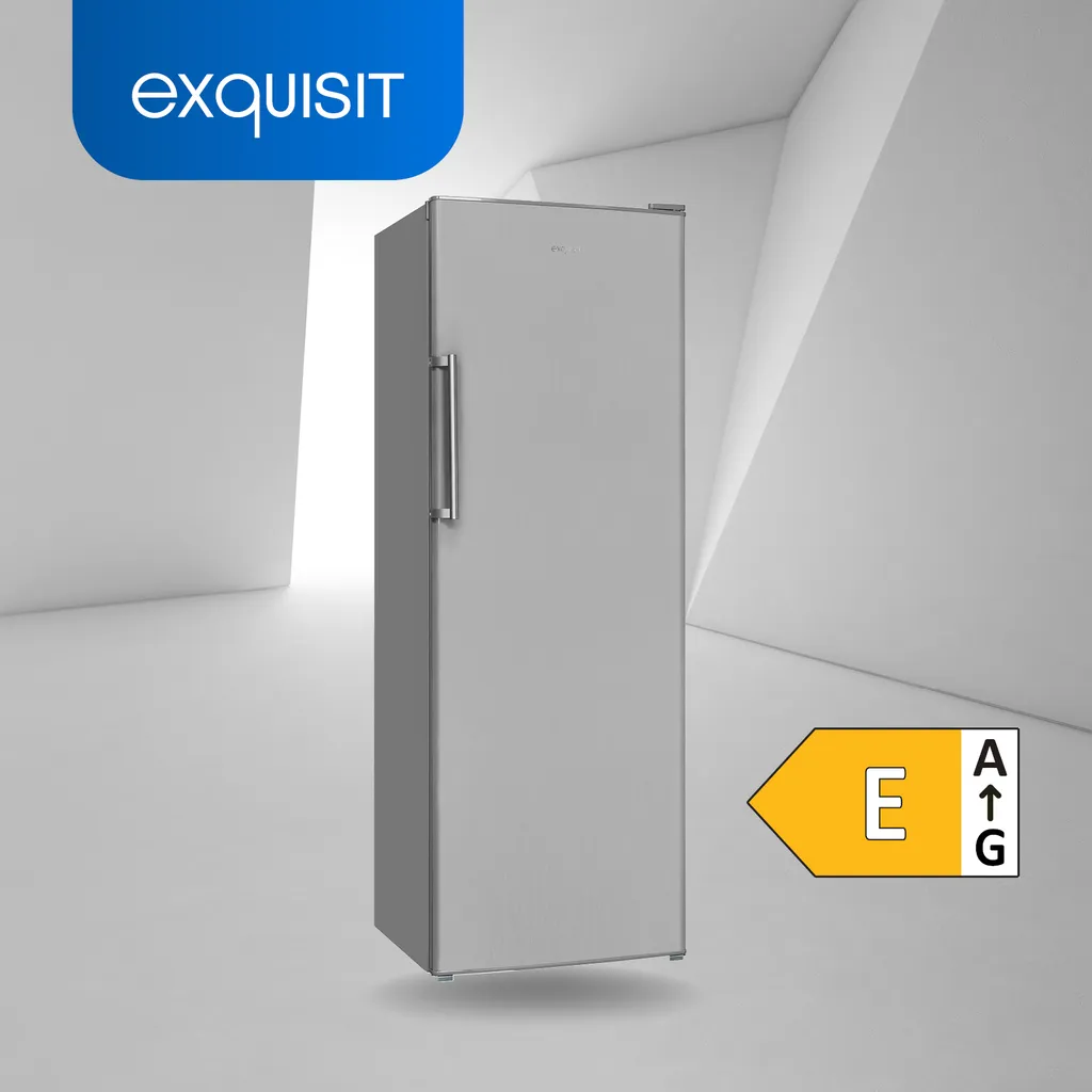 Exquisit Gefrierschrank GS280-H-040E Inoxlook | Standgerät | 242 L Volumen | Inoxlook 4 Exquisit Gefrierschrank GS280-H-040E Inoxlook | Standgerät | 242 L Volumen | Inoxlook - Image 2