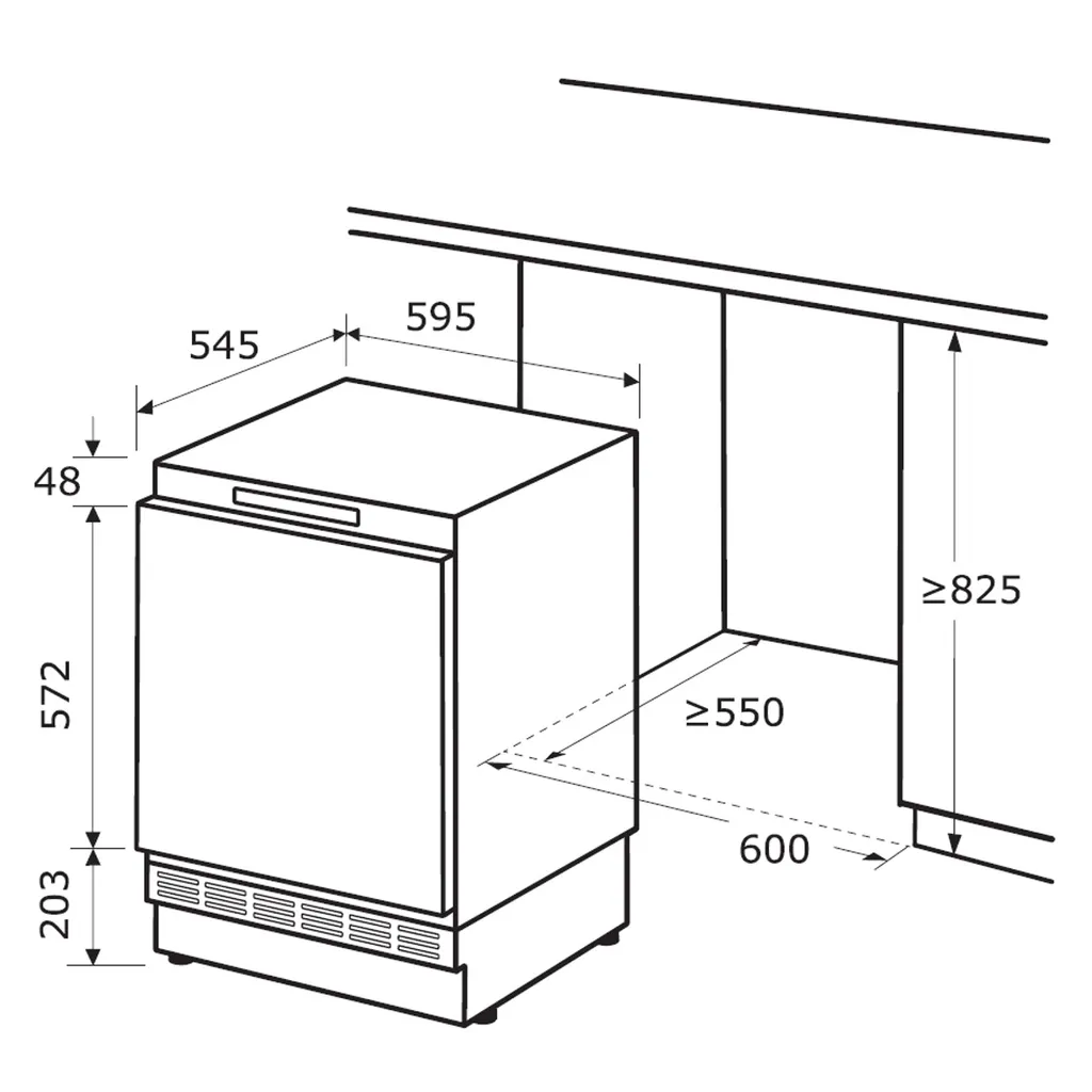 Exquisit Unterbaukühlschrank UKS140-V-FE-010F | Festtürmontage | 138 L Nutzinhalt | Weiß 9 Exquisit Unterbaukühlschrank UKS140-V-FE-010F | Festtürmontage | 138 L Nutzinhalt | Weiß - Image 7