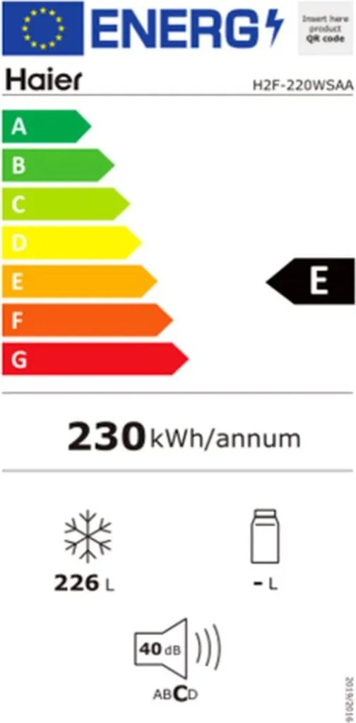 Haier H2F-220WSAA Gefrierschrank 11 Haier H2F-220WSAA Gefrierschrank - Image 9