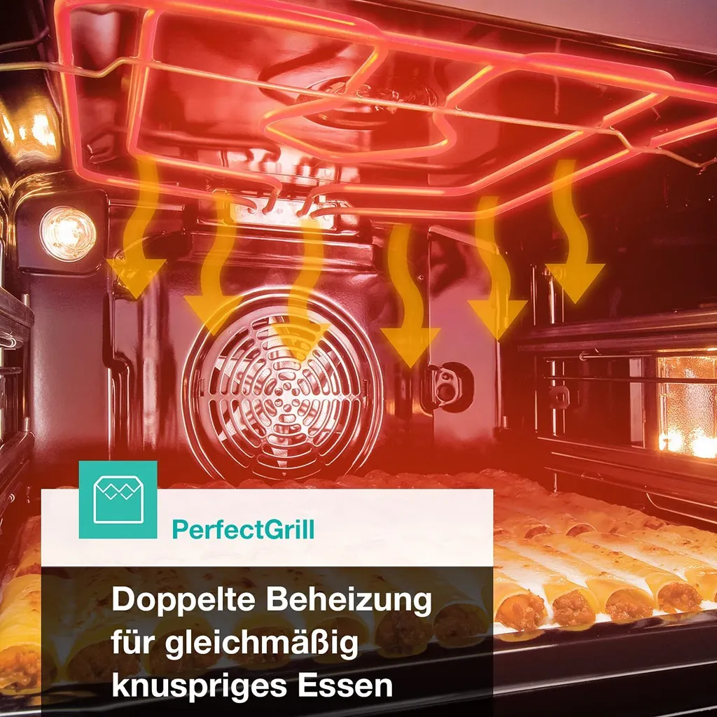 Gorenje Black Set 4 Einbauherd-Set Mit Glaskeramik-Kochfeld Mit Edelstahlrahmen, Heißluft - 77L XXL Volumen - ExtraSteam - GentleClose - EcoClean - AirFry - PizzaMode - PerfectGrill - Teleskopauszüge - Schwarz 14 Gorenje Black Set 4 Einbauherd-Set Mit Glaskeramik-Kochfeld Mit Edelstahlrahmen, Heißluft - 77L XXL Volumen - ExtraSteam - GentleClose - EcoClean - AirFry - PizzaMode - PerfectGrill - Teleskopauszüge - Schwarz - Image 12